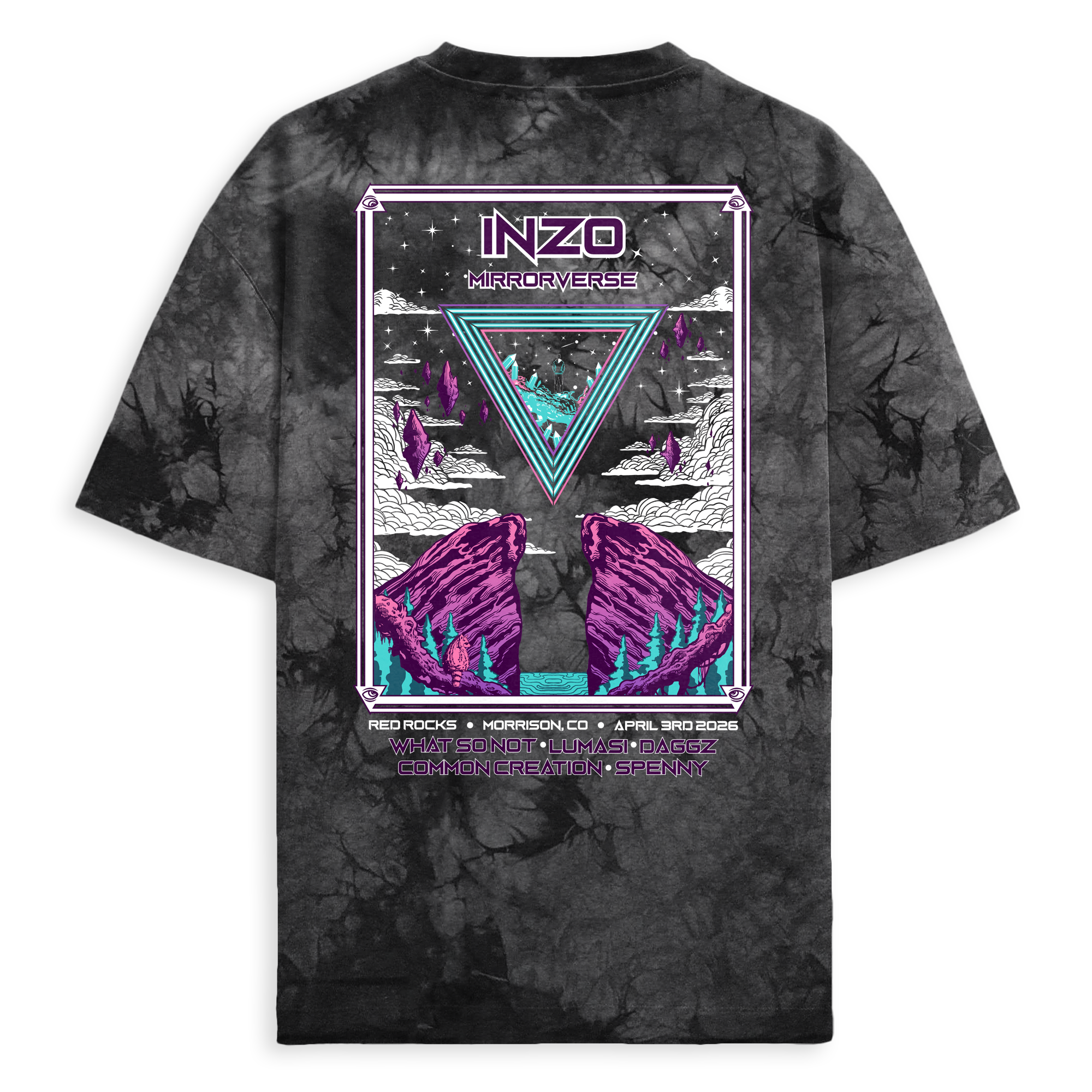 dans_ 6 ROKU TIE DYE ダブルスリット Mirrorverse RRX Tie Dye Tee – INZO Store