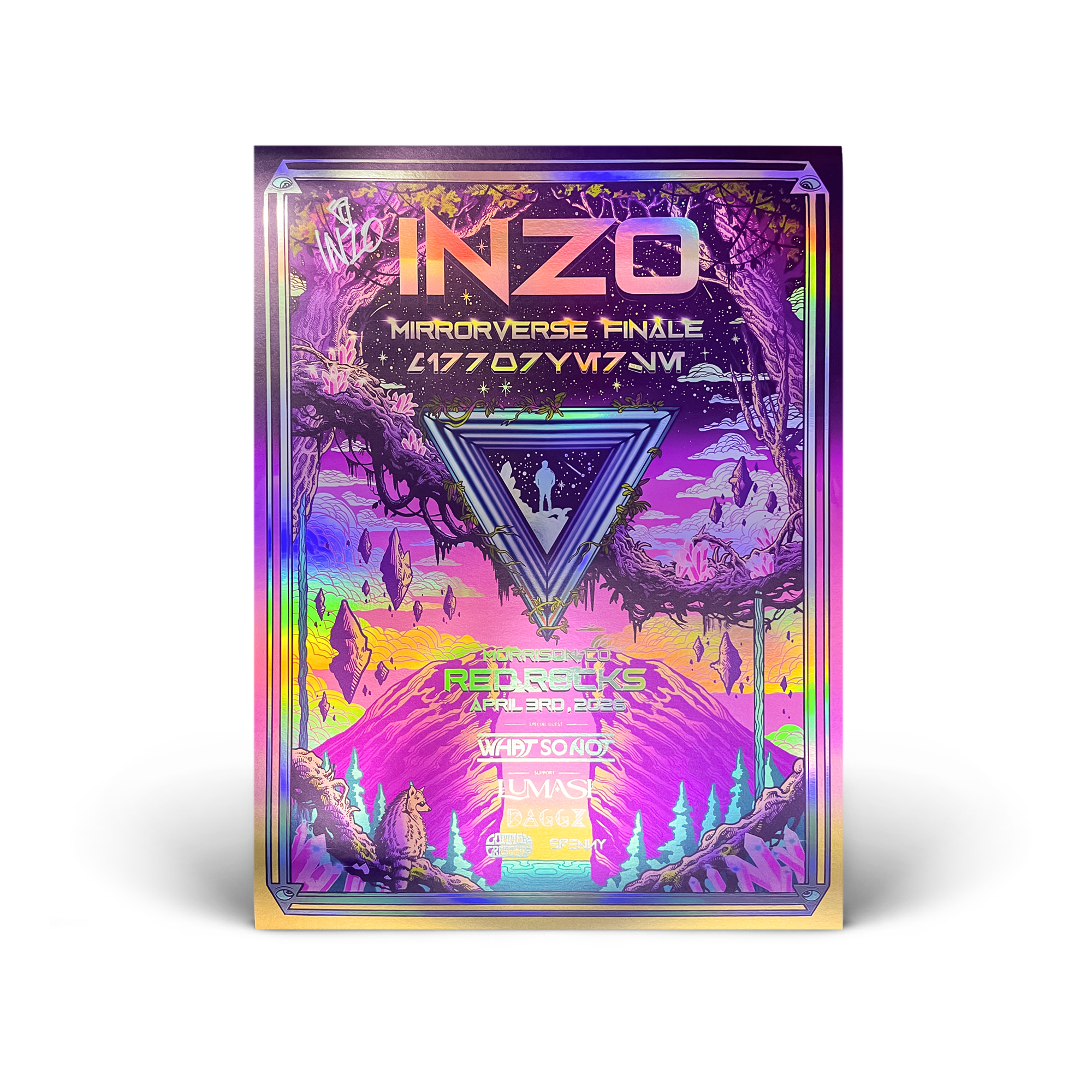 Red Rocks 2026 Poster (SIGNED) – INZO Store