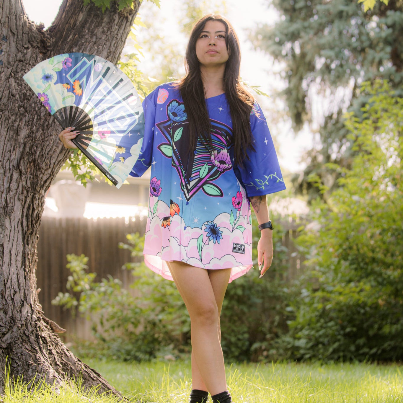 Galactic Garden Baseball Jersey