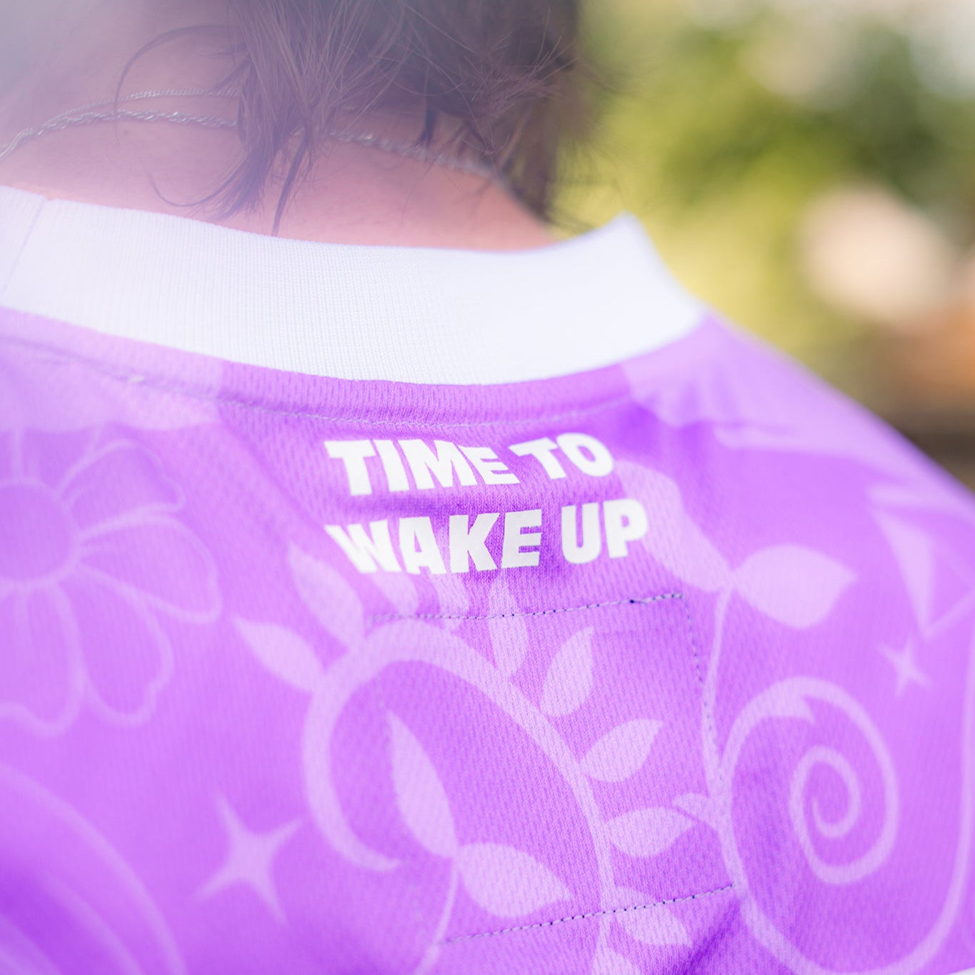 Floral Void Soccer Jersey - Purple