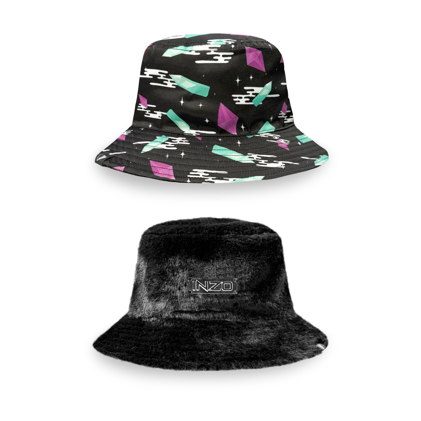 Mirrorplane Reversible Fuzzy Bucket Hat