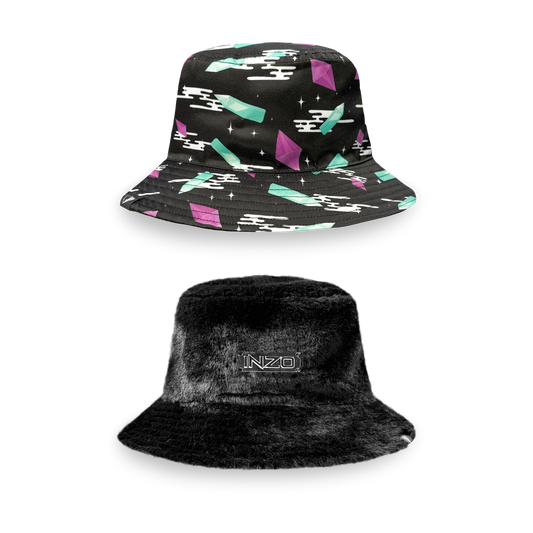 Mirrorplane Reversible Fuzzy Bucket Hat