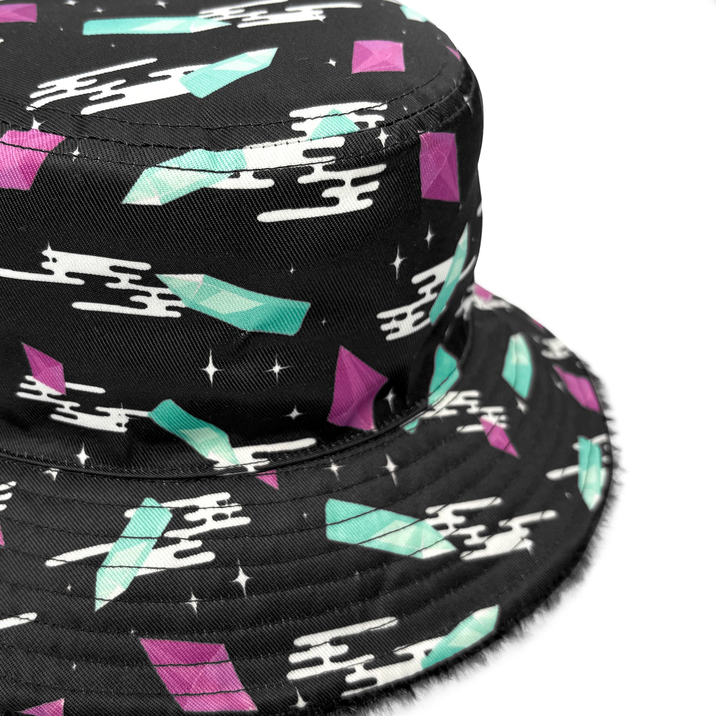 Mirrorplane Reversible Fuzzy Bucket Hat