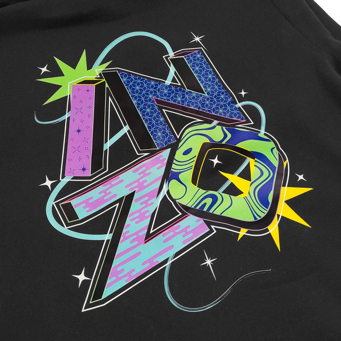 (Pre Sale) Cosmic Typography Hoodie - Black