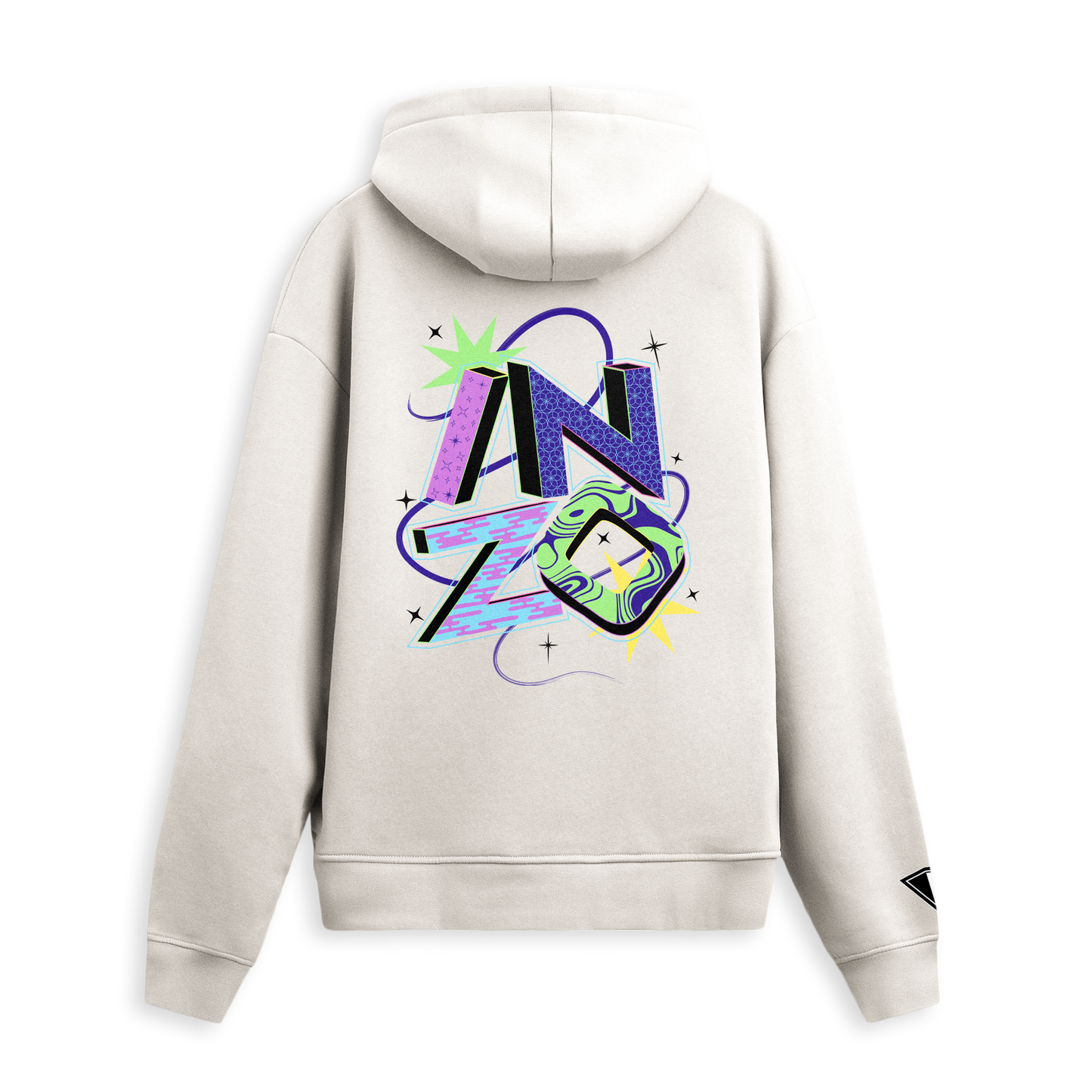 (Pre Sale) Cosmic Typography Hoodie - Bone
