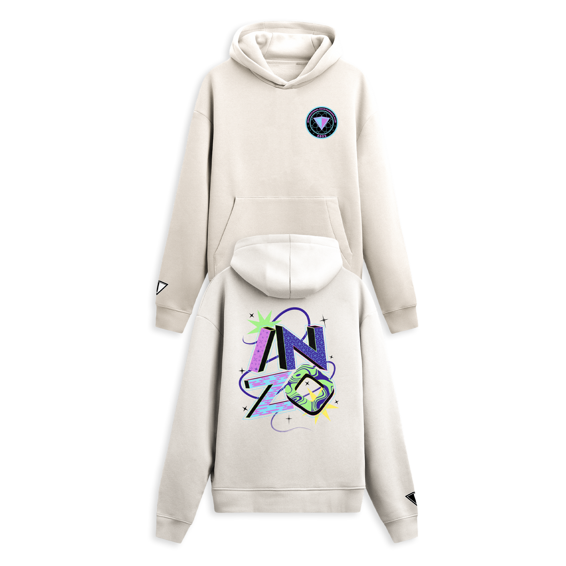 Cosmic Typography Hoodie - Bone – INZO Store