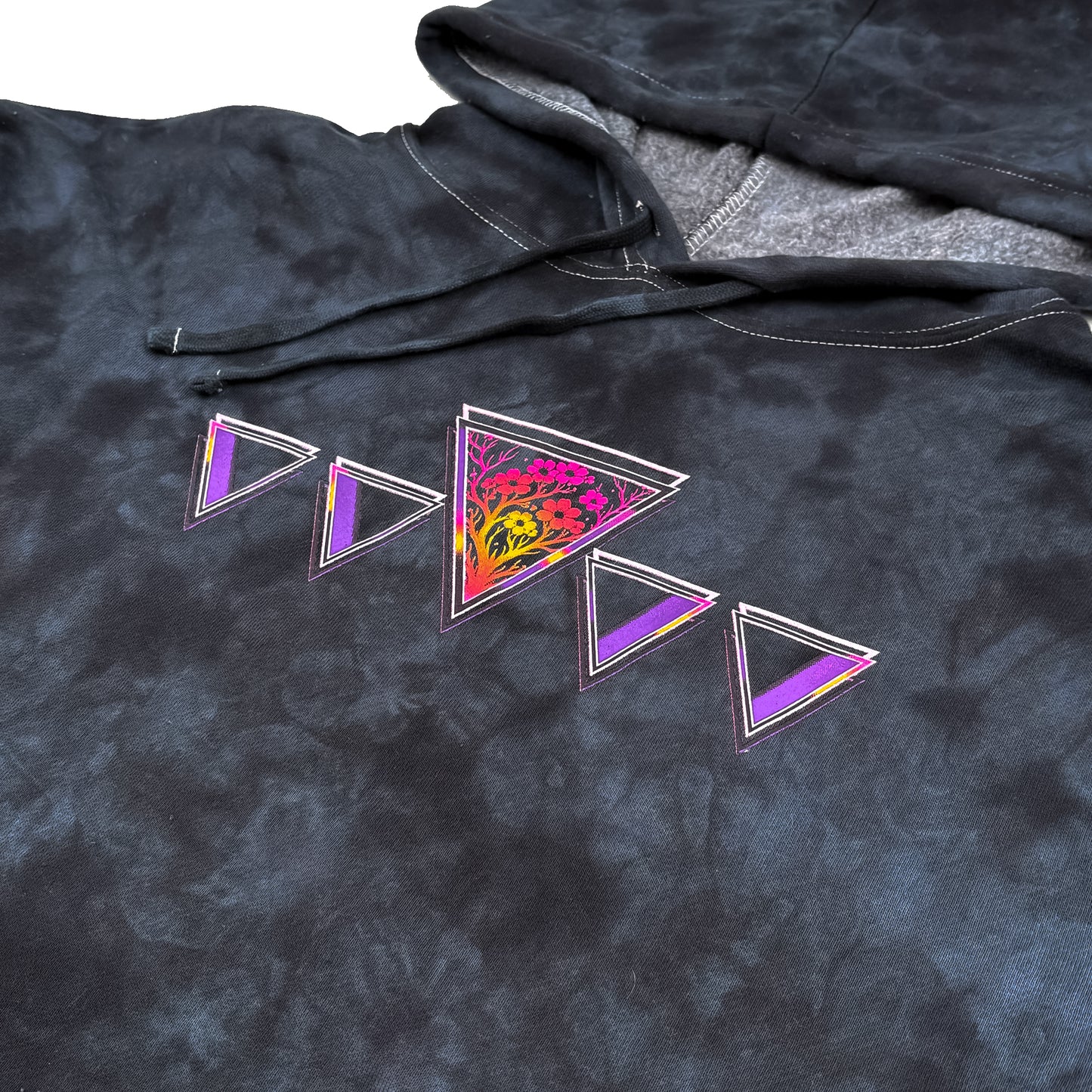 Mirrorverse Tie Dye Crop Hoodie