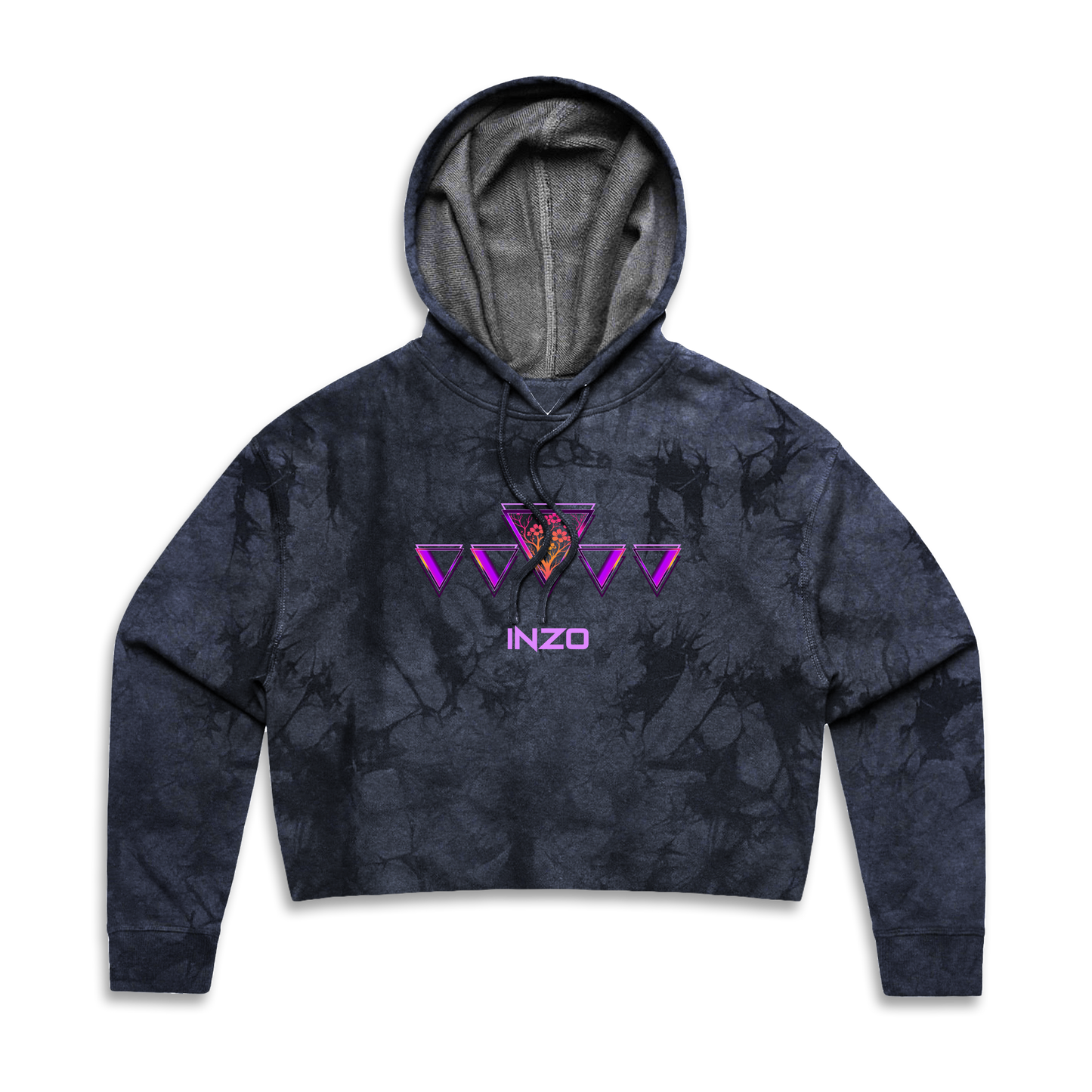 Mirrorverse Tie Dye Crop Hoodie