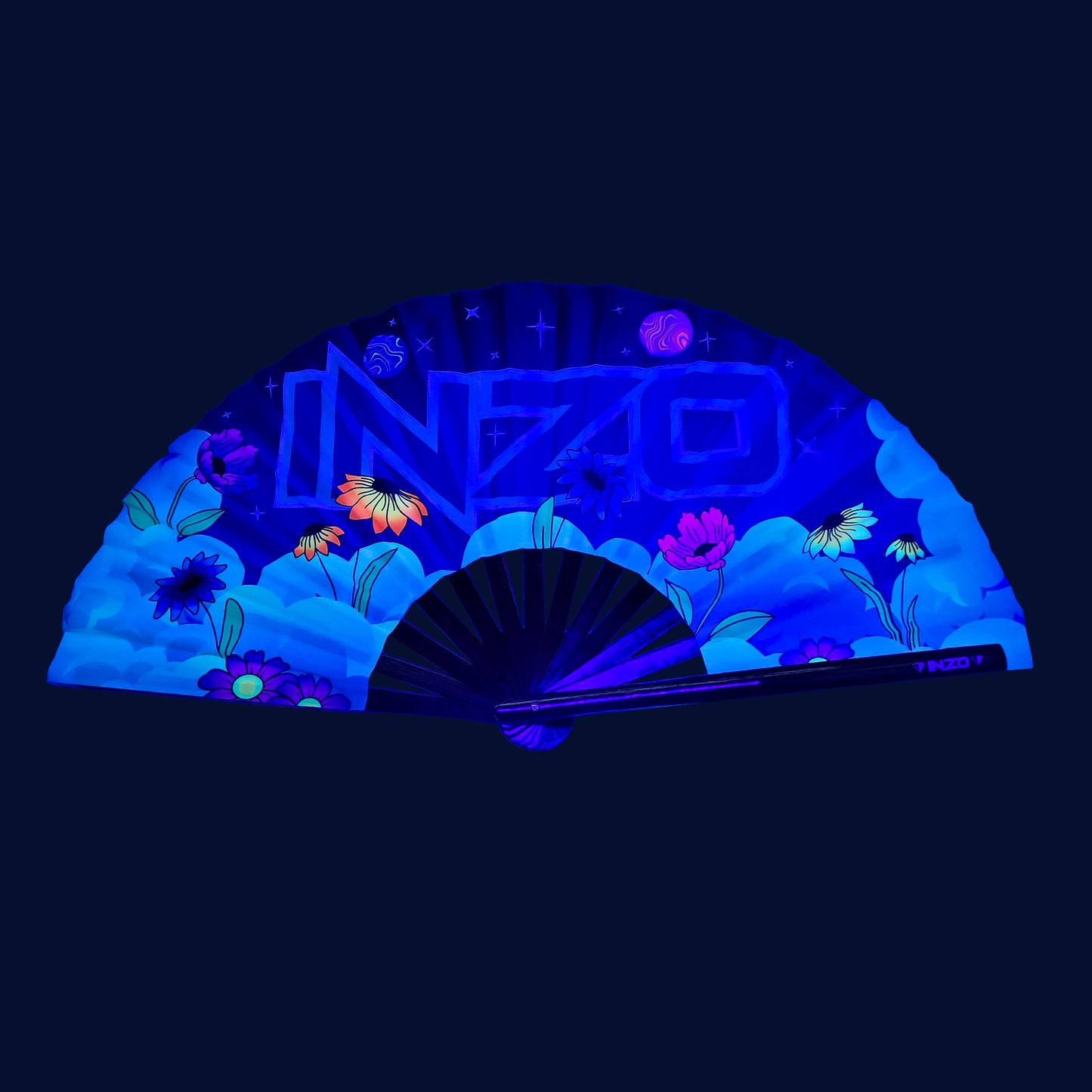 Galaxy in Bloom UV Fan