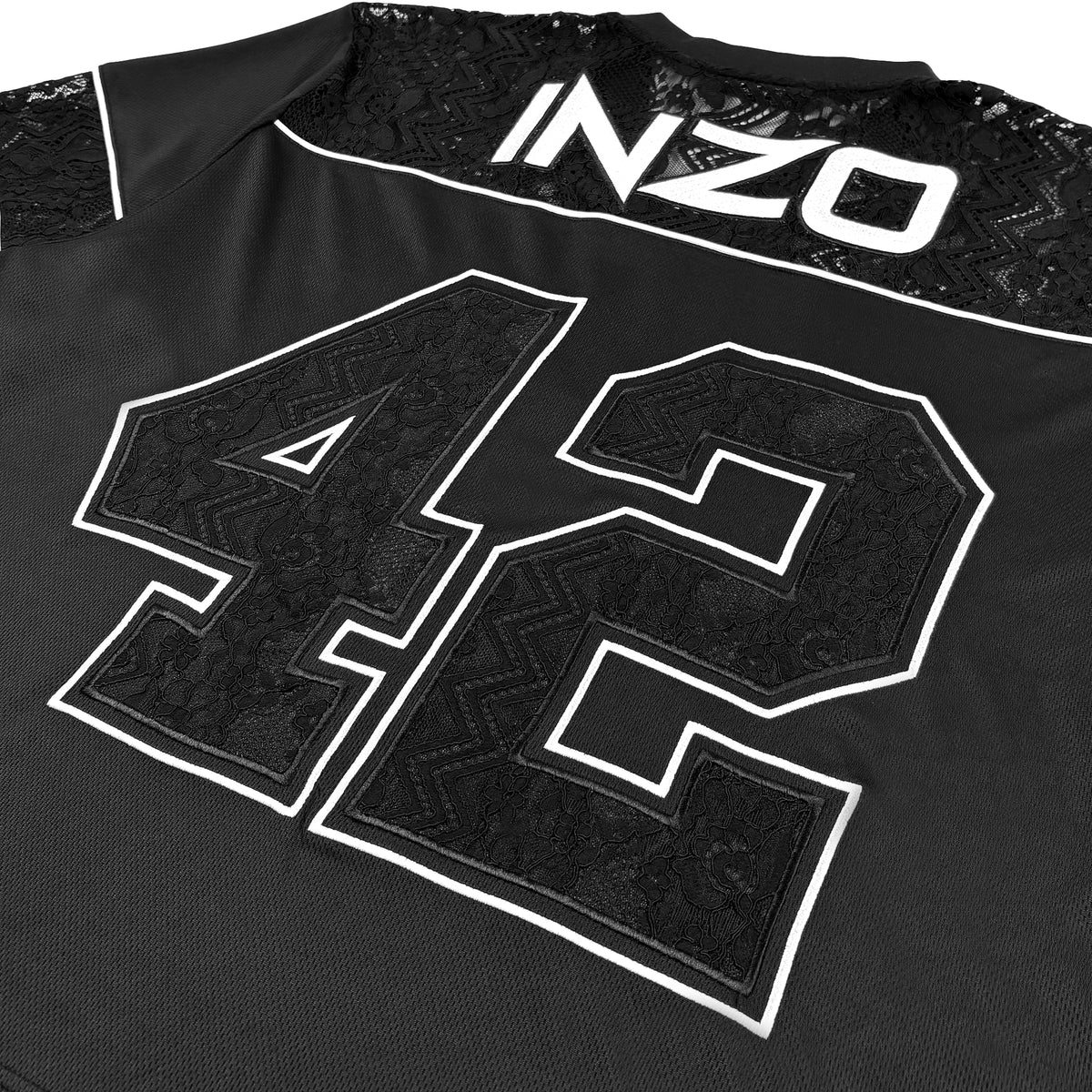 Lost in Lace Jersey - Black