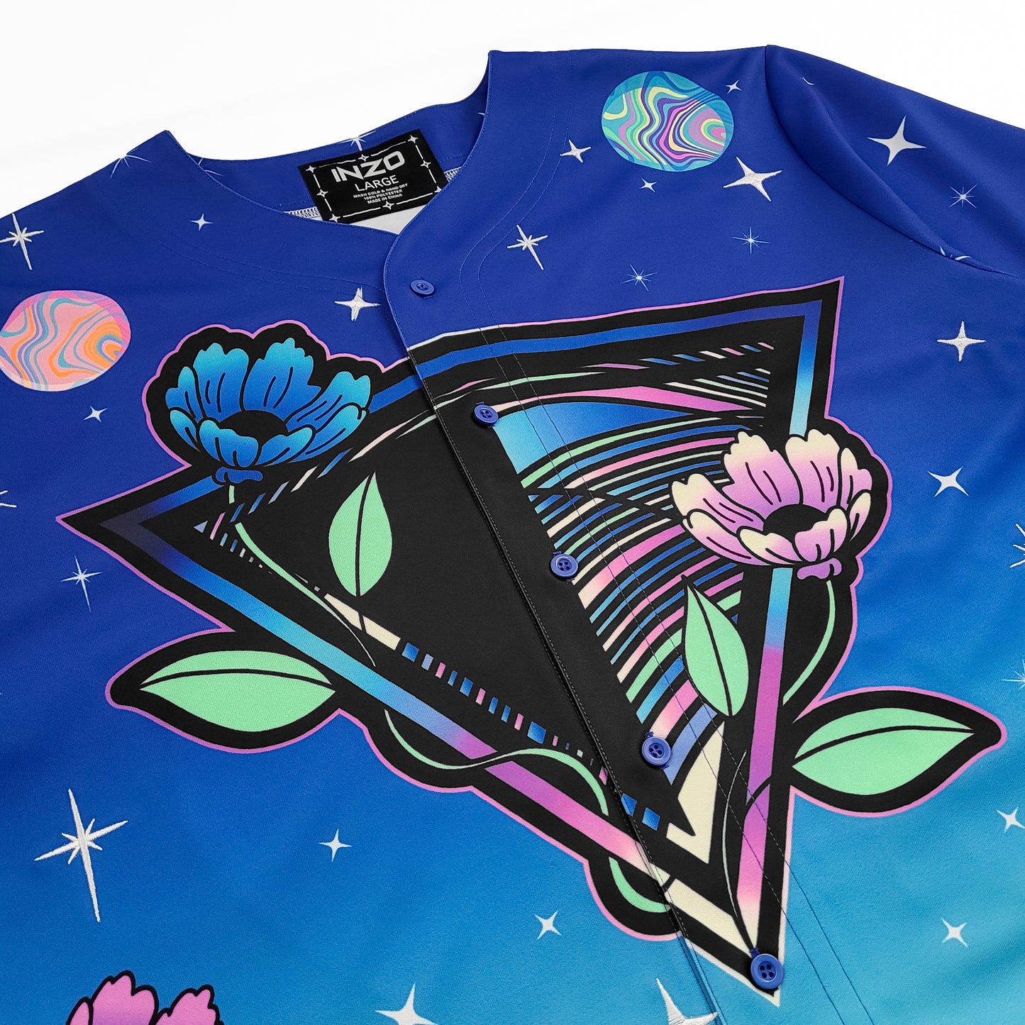 Galactic Garden Baseball Jersey