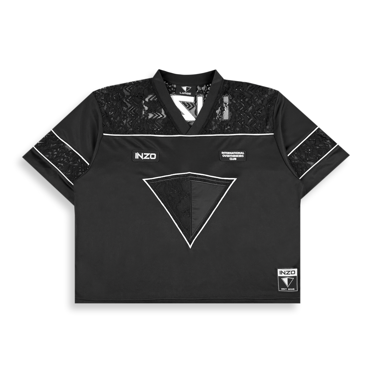 Lost in Lace Jersey - Black