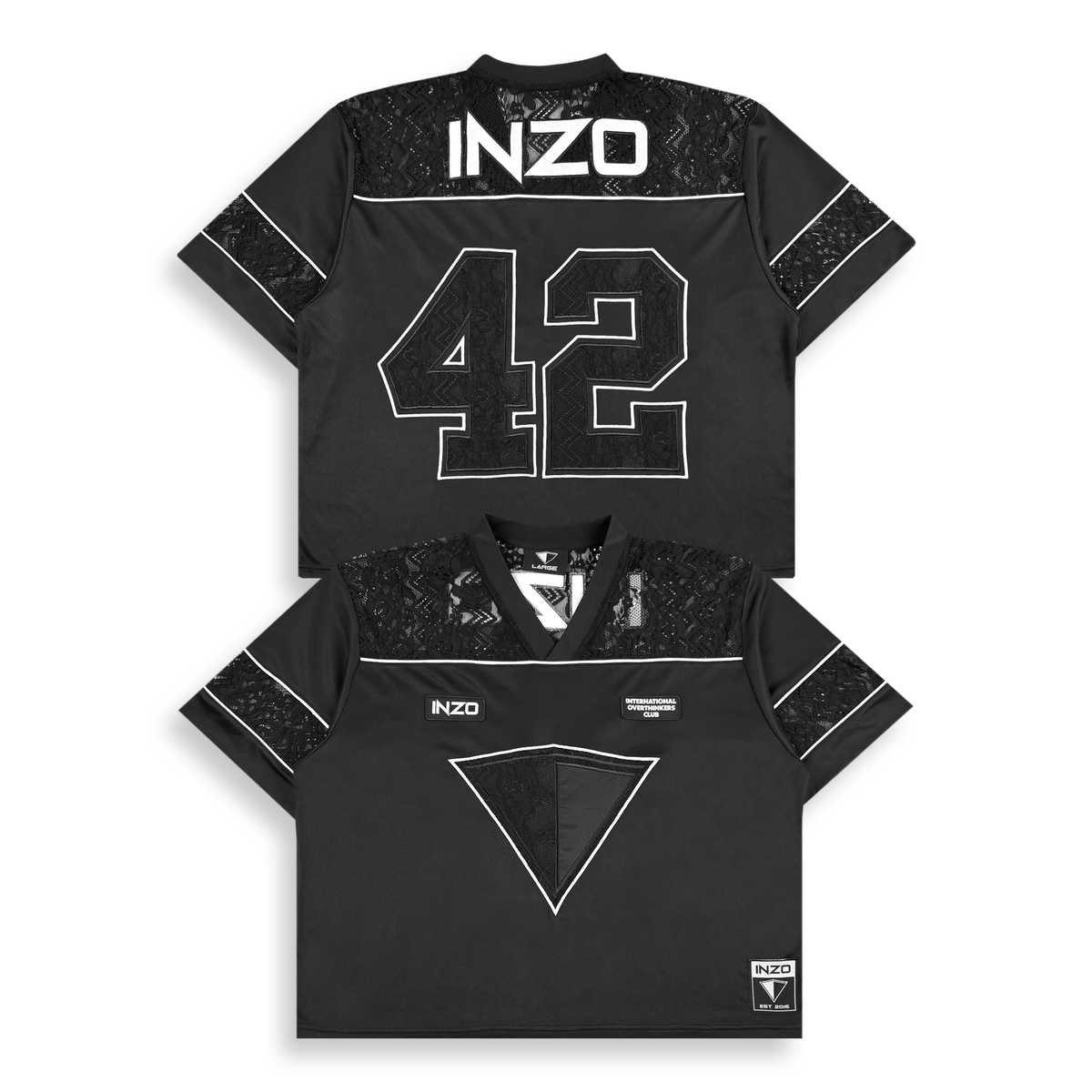 Lost in Lace Jersey - Black