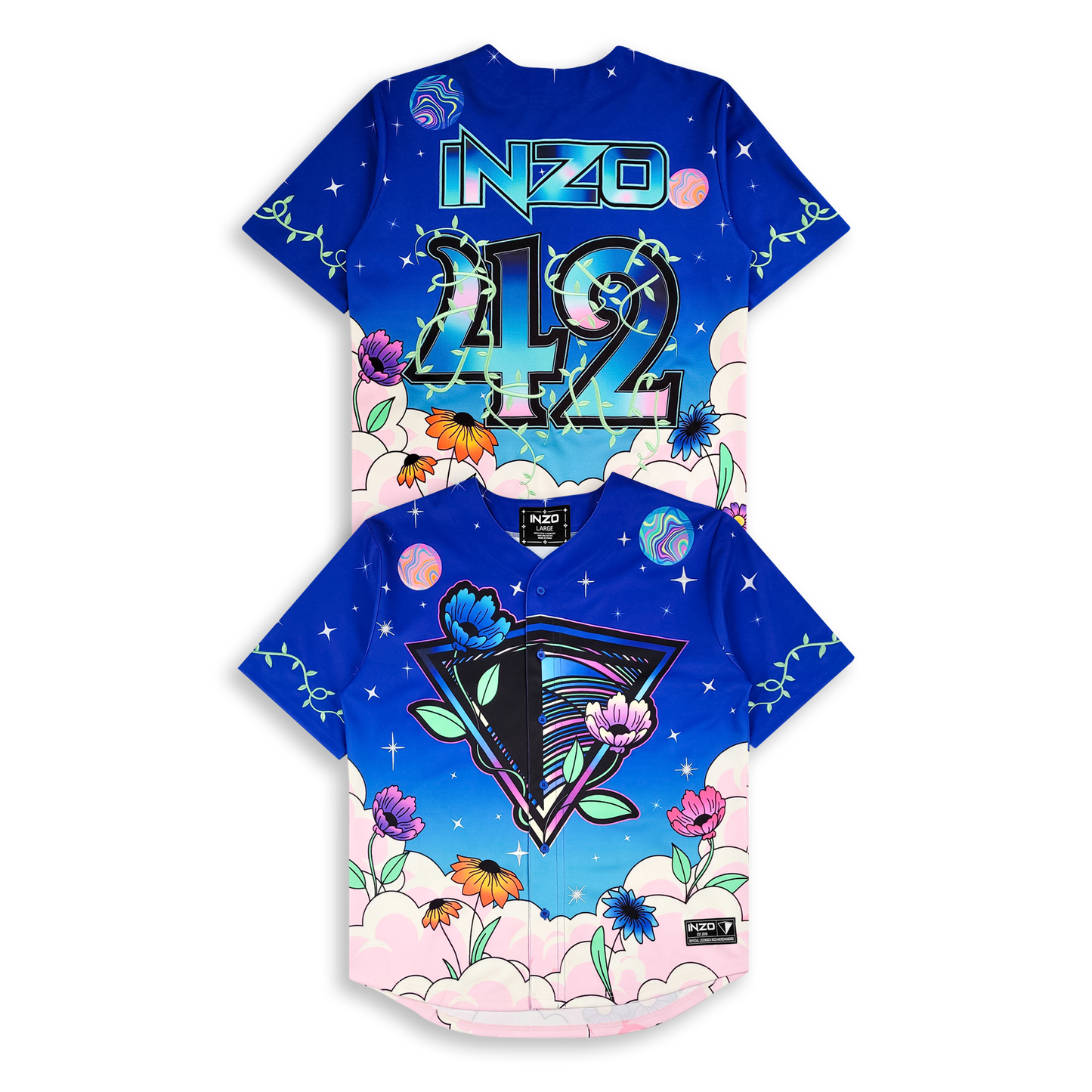 Galactic Garden Baseball Jersey