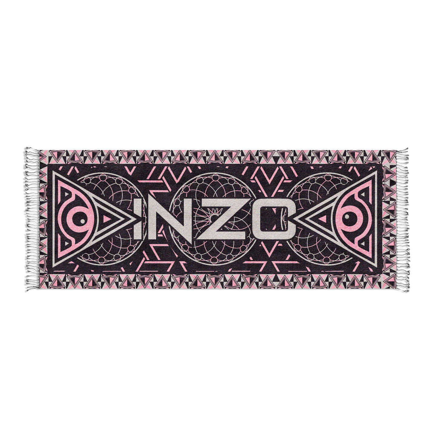 Fractal Sight Metallic Knit Pashmina