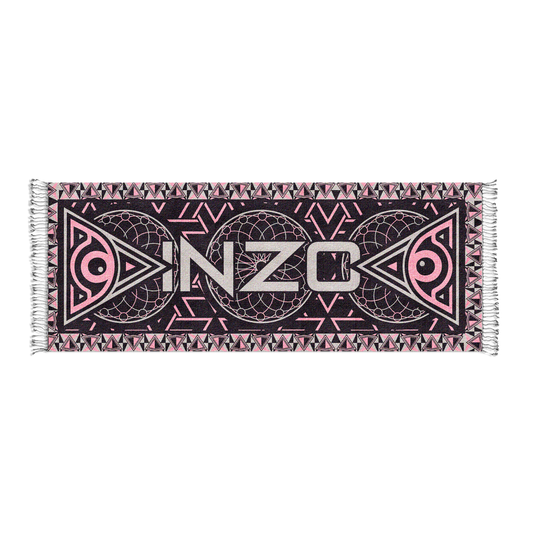 Fractal Sight Metallic Knit Pashmina