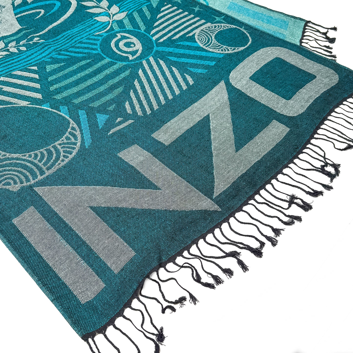 Portal of Reflection Metallic Knit Pashmina