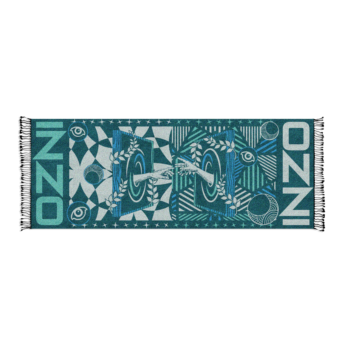 Portal of Reflection Metallic Knit Pashmina