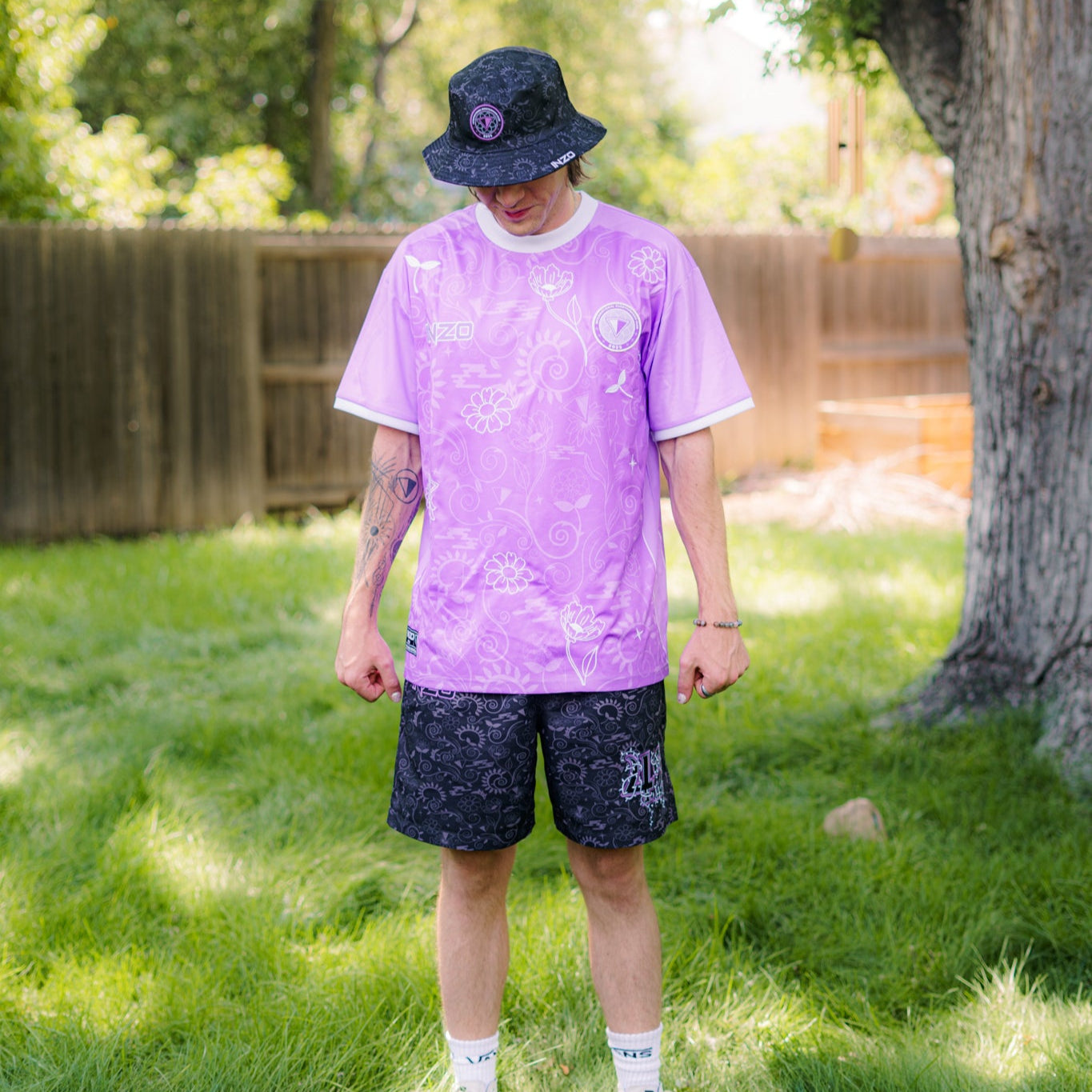 Floral Void Soccer Jersey - Purple (pre order)