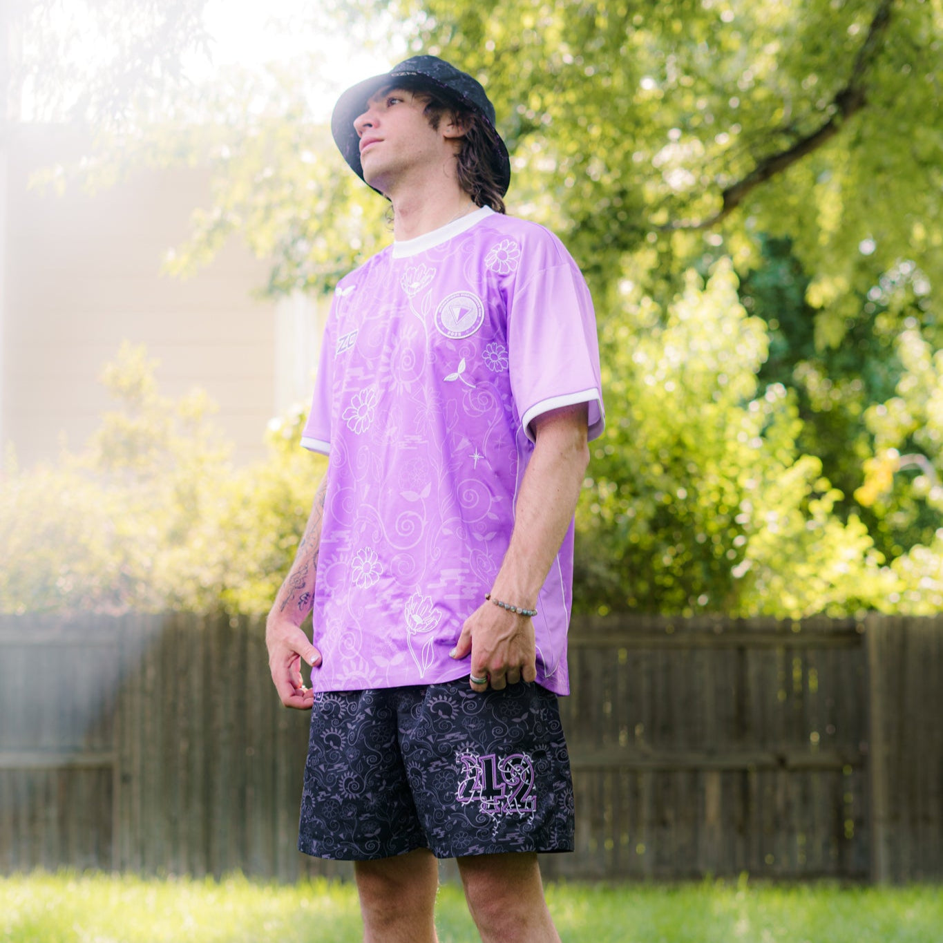 Floral Void Soccer Jersey - Purple (pre order)