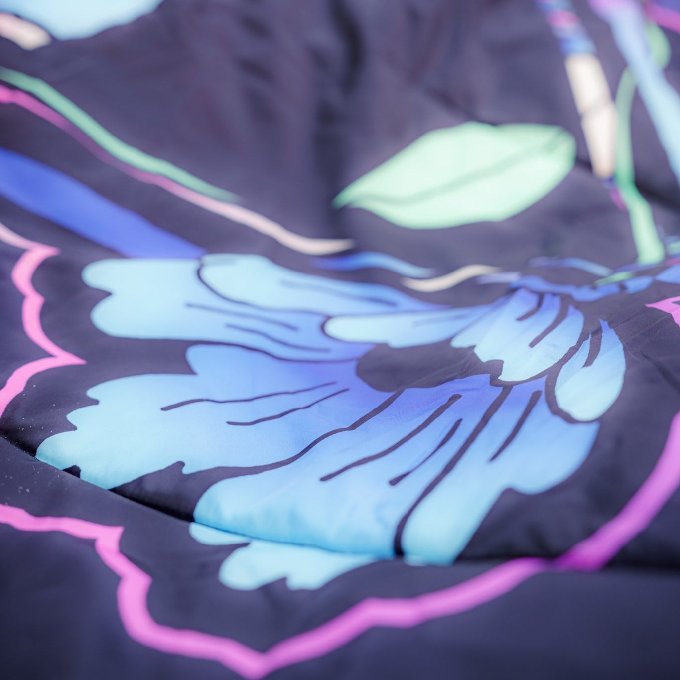 Galaxy In Bloom Packable Blanket