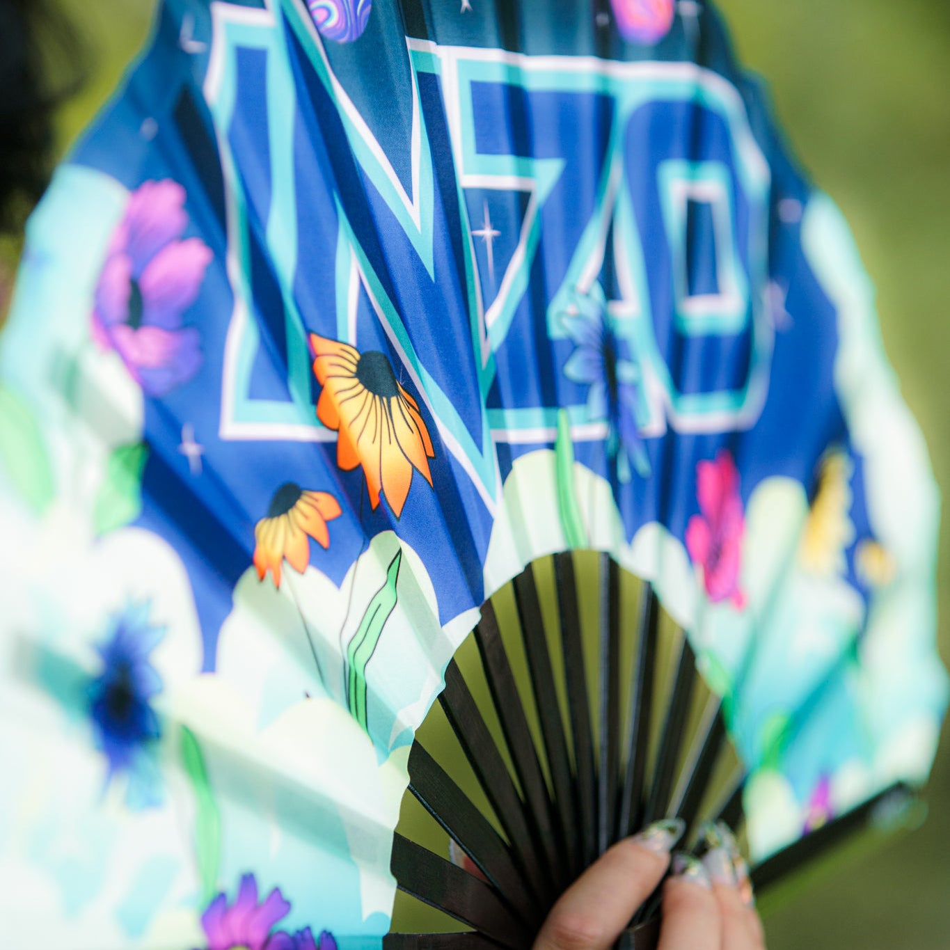 Galaxy in Bloom UV Fan