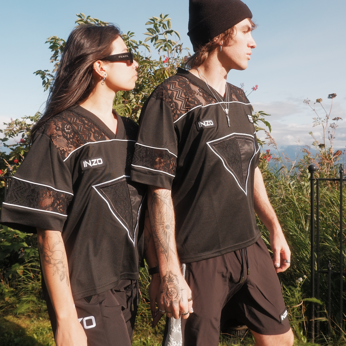 Lost in Lace Jersey - Black